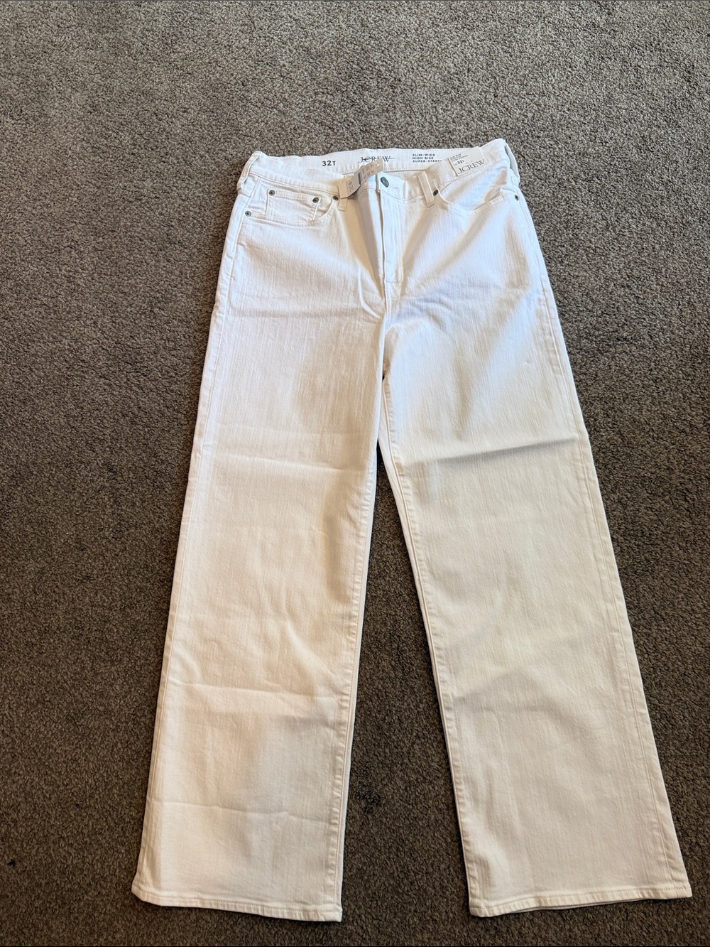 J.Crew Slim-Wide High Rise in Soft White